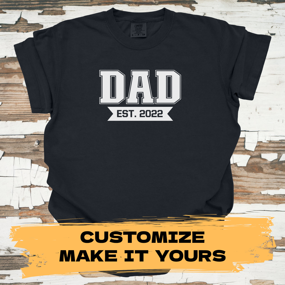Custom Dad Shirt - Personalized Est. Year - Primary View