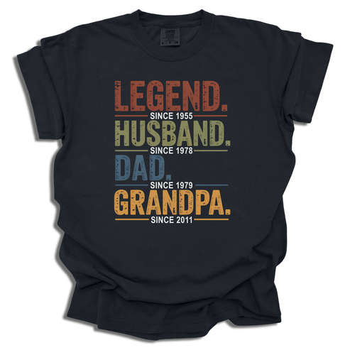Customizable Legend Husband Dad Grandpa T-Shirt