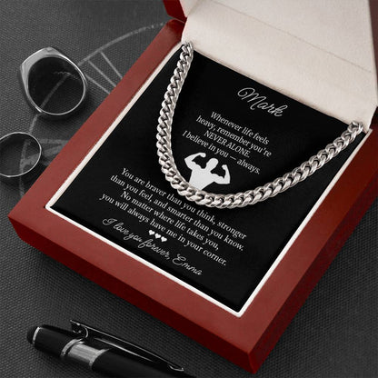 You’re Not Alone Necklace for Brother - c551a25