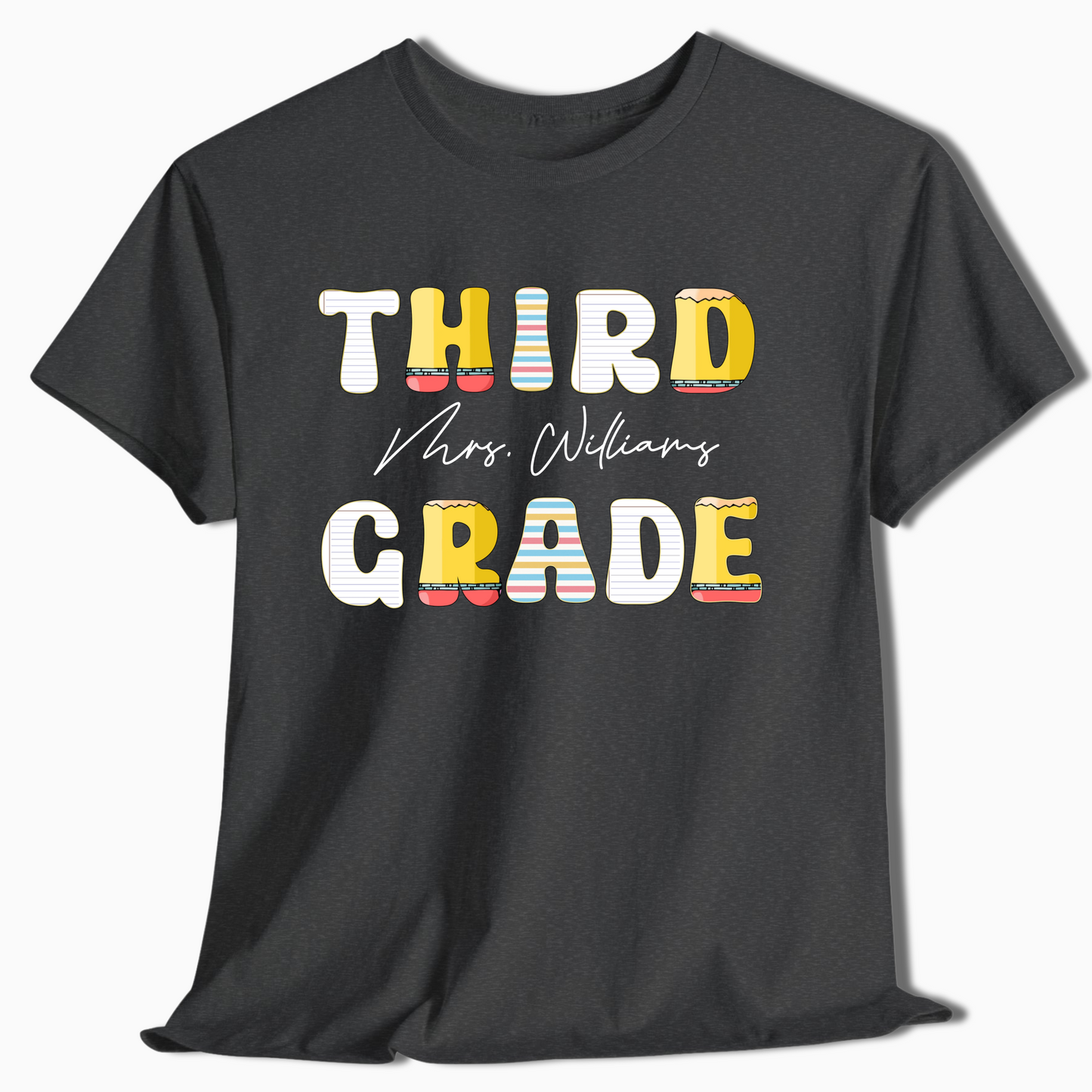 Custom Teacher or Student Name Shirt - Pre-K to 6th Grade Tee - c430a25