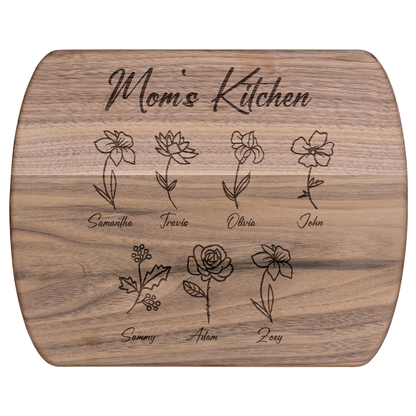 Custom Mom’s Kitchen Cutting Board with Kids' Names - c411a25