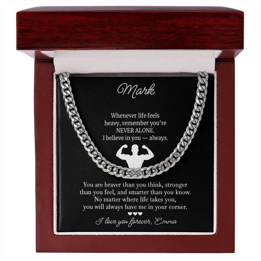 You’re Not Alone Necklace for Brother - c551a25