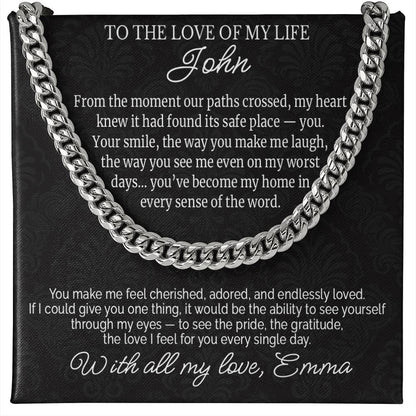 To the Love of My Life - Husband Necklace Gift - c502a25