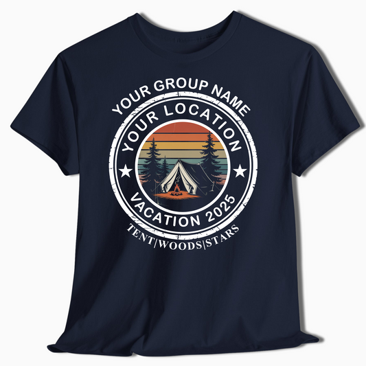 Personalized Camping Family Vacation Shirt - c382a25