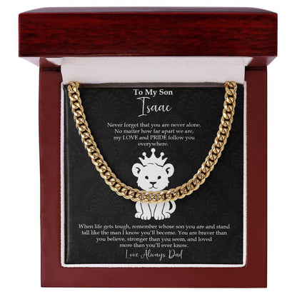 To My Son - Be Brave, Stand Tall, You Are Loved Necklace Gift - c581a25