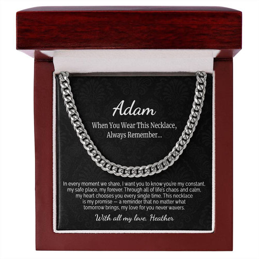 Custom Men's Promise Necklace Gift - c469a25