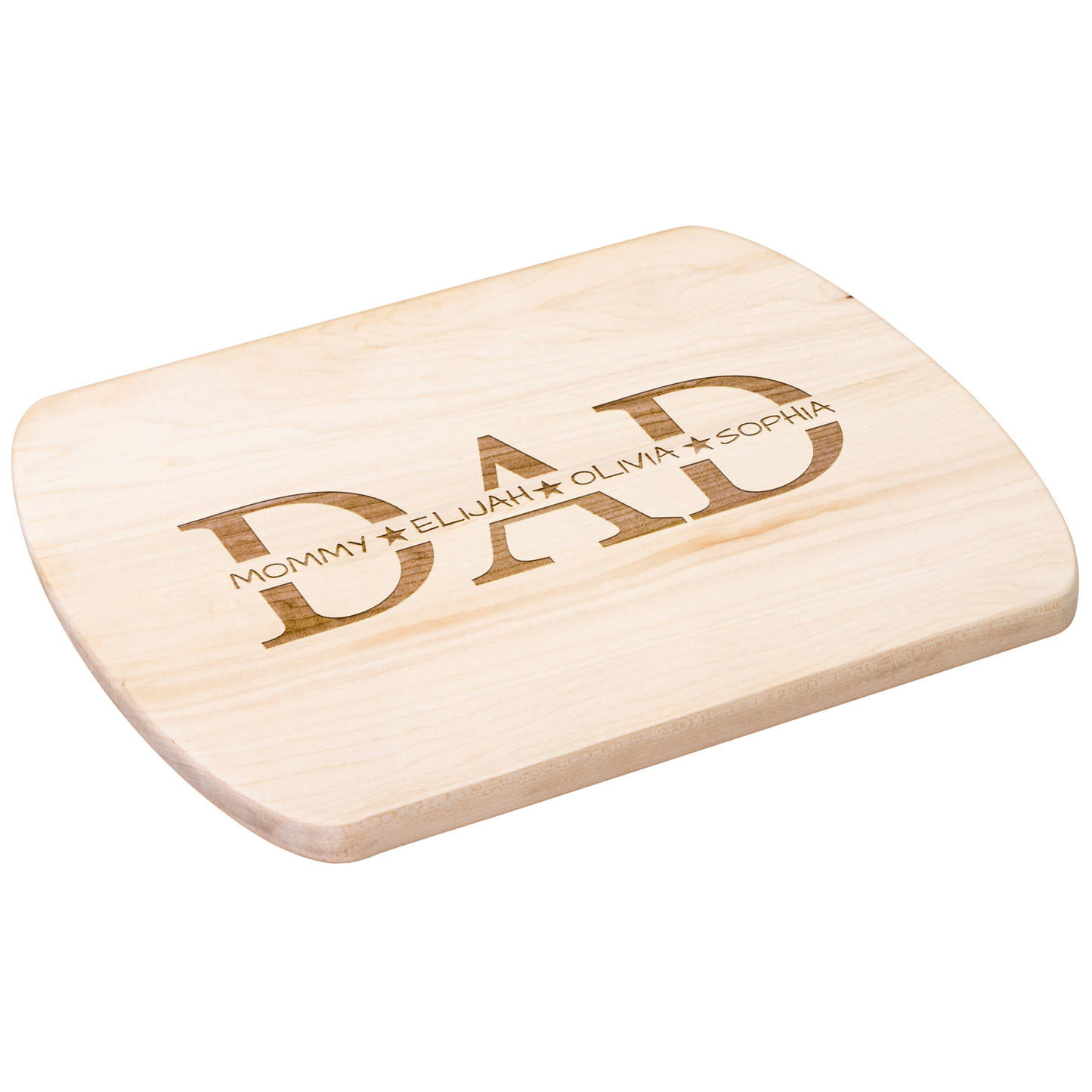 Engraved Dad Cutting Board with Family Names - c425a25