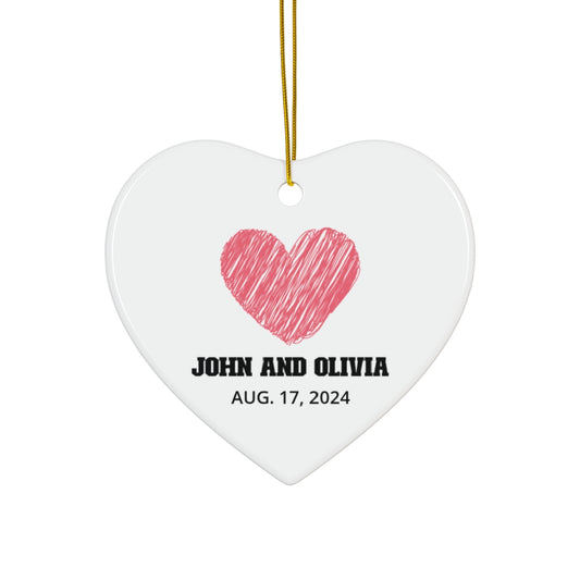 Heart-Shaped Ceramic Ornament - Perfect Anniversary Gift - c236a25