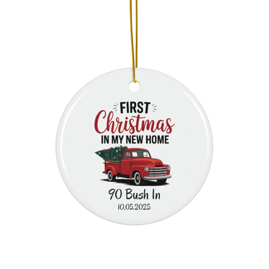 Our First Christmas In New Home Ornament - c439a25