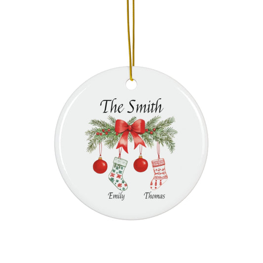 Custom Family Name Stocking Ornament - c436a25