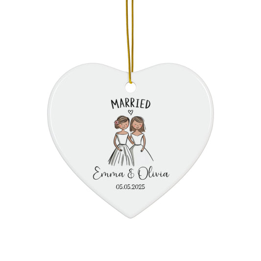 Personalized Ornament for Lesbian Couples - Timeless Keepsake - c223a25