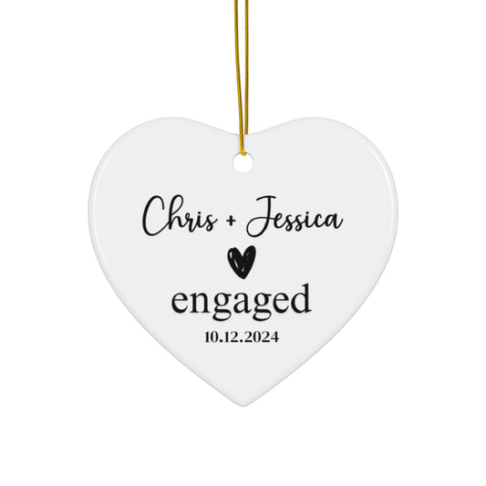 Engaged Ceramic Ornament - Perfect Engagement Gift - c251a25