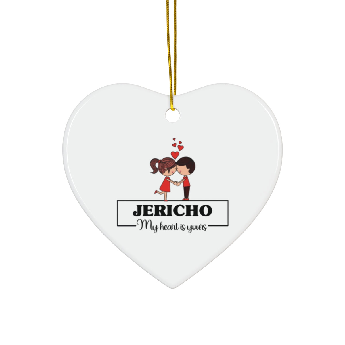 Ceramic Heart Ornament - Romantic Gift for Couples - c238a25