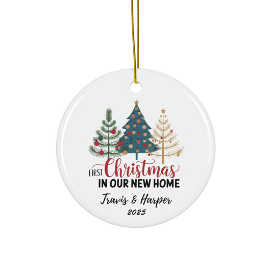 First Christmas in New Home Ornament with Names - c443a25