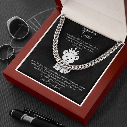 To My Son - Be Brave, Stand Tall, You Are Loved Necklace Gift - c581a25