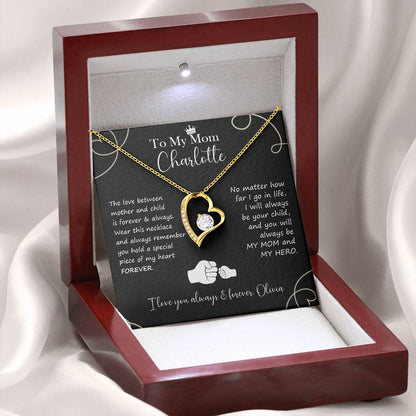 To My Mom - You Hold My Heart Forever Necklace Gift - c577a25