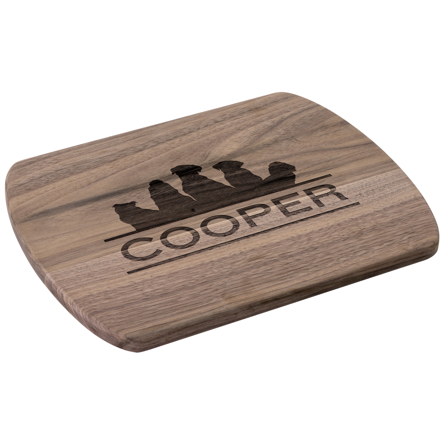 Custom Dog Silhouette Cutting Board with Name - c414a25