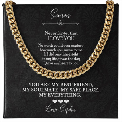 To My Husband Soulmate Necklace Gift - c548a25