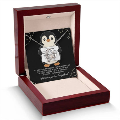You're My Penguin - Personalized Necklace Gift for Wife - c536a25