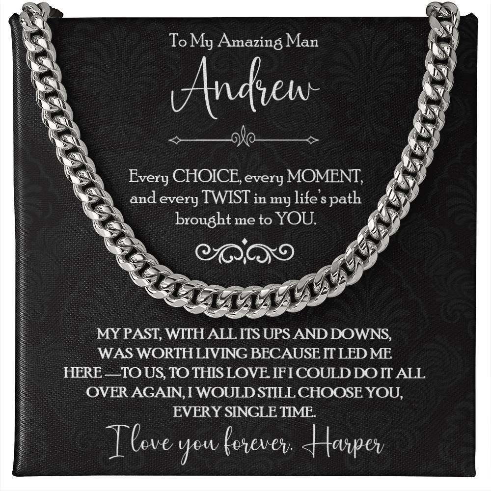 To My Amazing Man - I’d Choose You Again Necklace Gift - c559a25