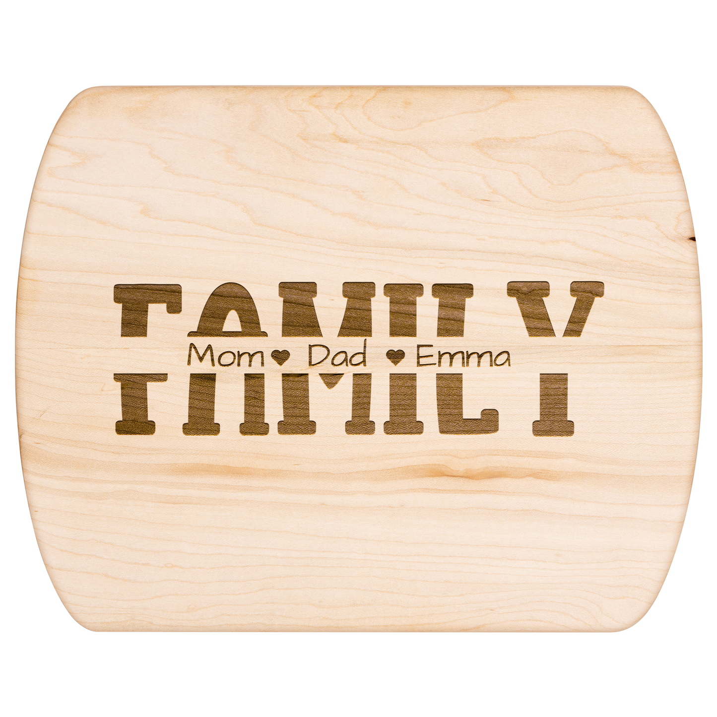Custom Family Names Engraved Cutting Board - c421a25