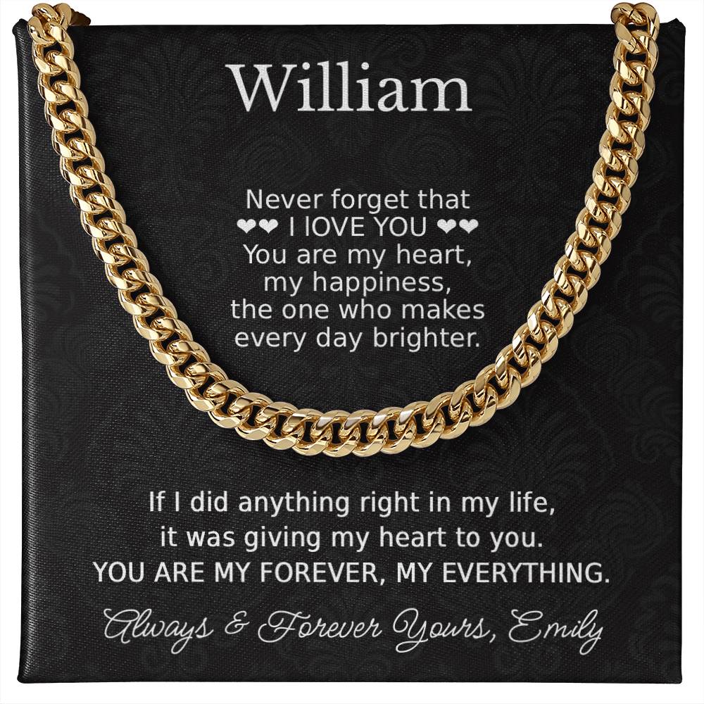 To My Husband Romantic Necklace Gift - c547a25