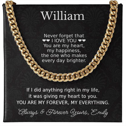 To My Husband Romantic Necklace Gift - c547a25