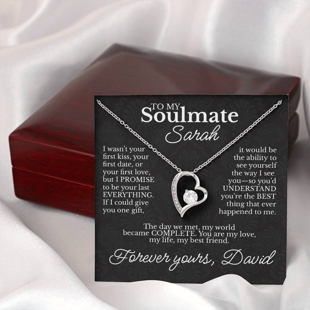To My Soulmate - Necklace with Promise & Love Message - c479a25