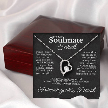 To My Soulmate - Necklace with Promise & Love Message - c479a25