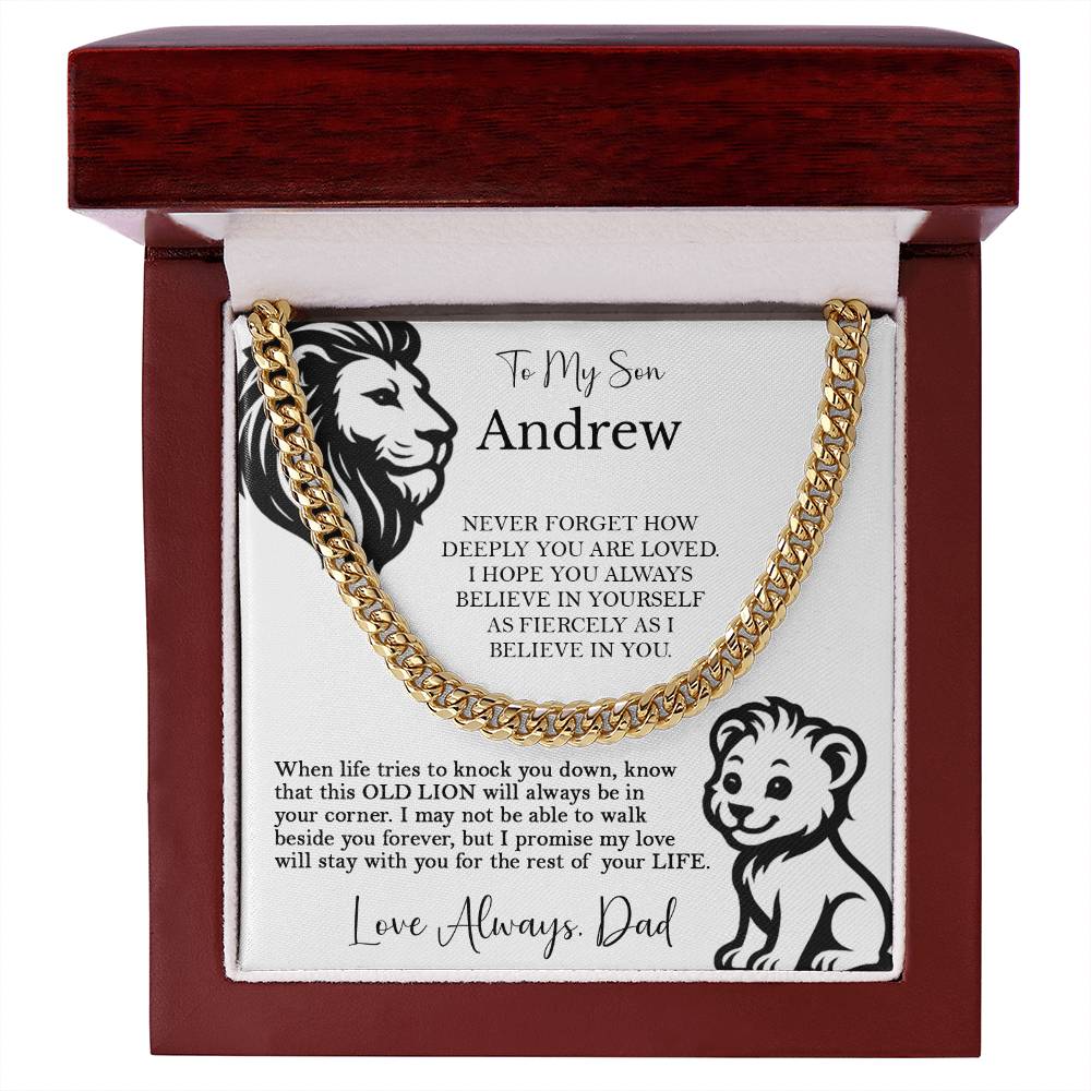 To My Son - Lion and Cub Strength Message from Dad - c555a25