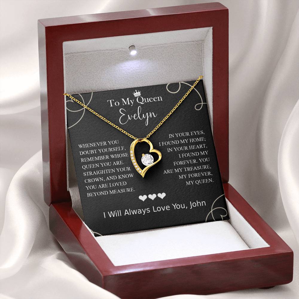 To My Queen - You Are My Treasure, My Forever Necklace Gift - c572a25