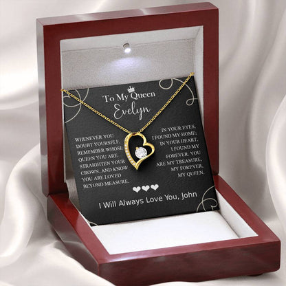 To My Queen - You Are My Treasure, My Forever Necklace Gift - c572a25