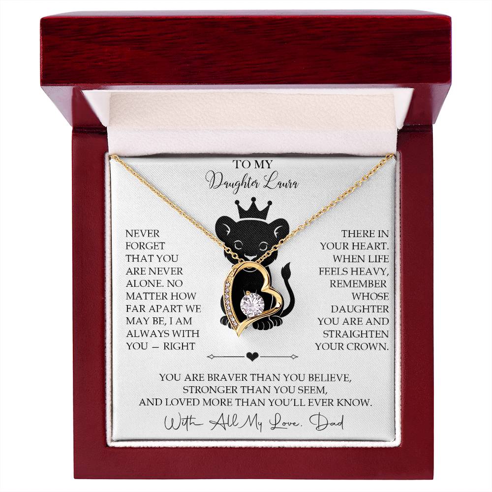 To My Daughter - Personalized Necklace Gift from Dad - c567a25