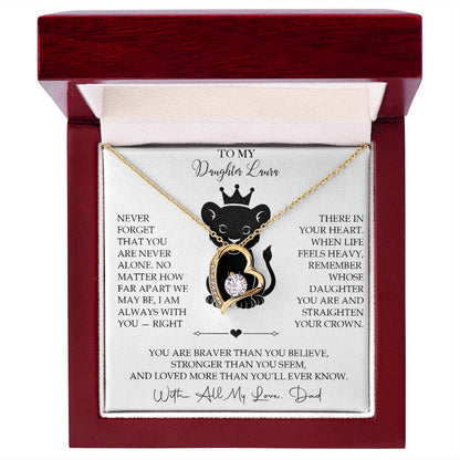 To My Daughter - Personalized Necklace Gift from Dad - c567a25