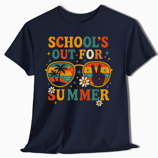 Retro School's Out for Summer Grad Tee - c336a25