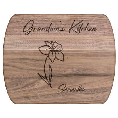 Custom Grandma’s Kitchen Cutting Board with Grandkids - c410a25