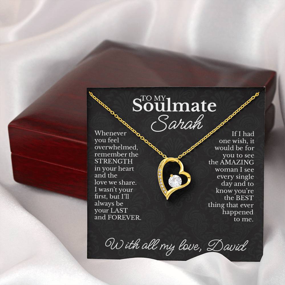 To My Soulmate - Necklace with Strength & Lasting Love Message - c484a25