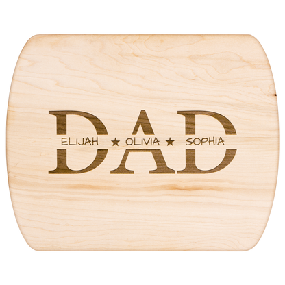 Engraved Dad Cutting Board with Family Names - c425a25