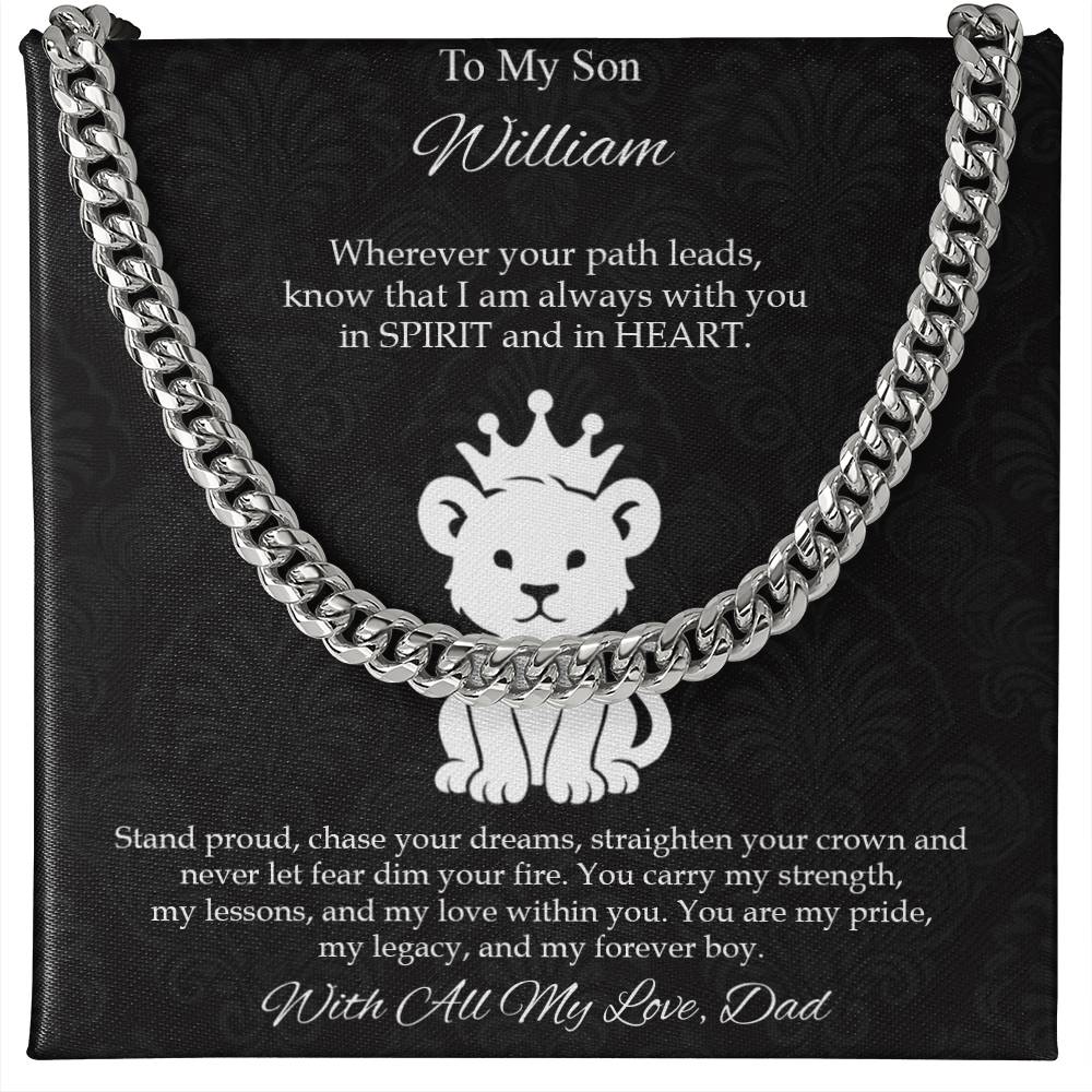 To My Son - You Are My Pride, My Legacy, My Forever Necklace - c582a25