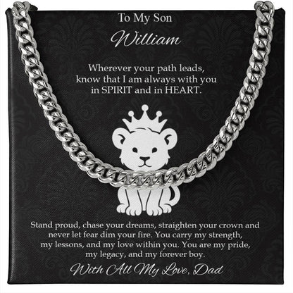 To My Son - You Are My Pride, My Legacy, My Forever Necklace - c582a25