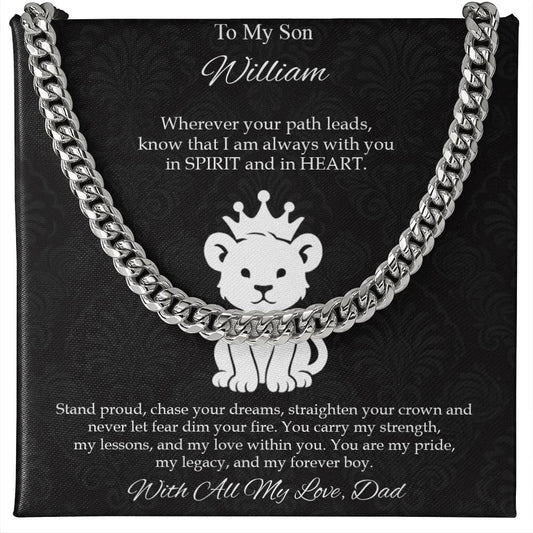 To My Son - You Are My Pride, My Legacy, My Forever Necklace - c582a25