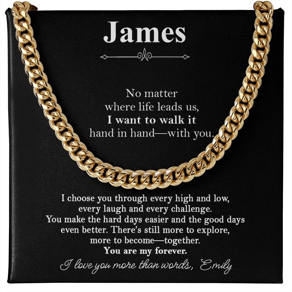 You Are My Forever - Personalized Husband Necklace Gift - c525a25