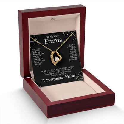 To My Wife - Necklace with Deep Appreciation Message - c489a25