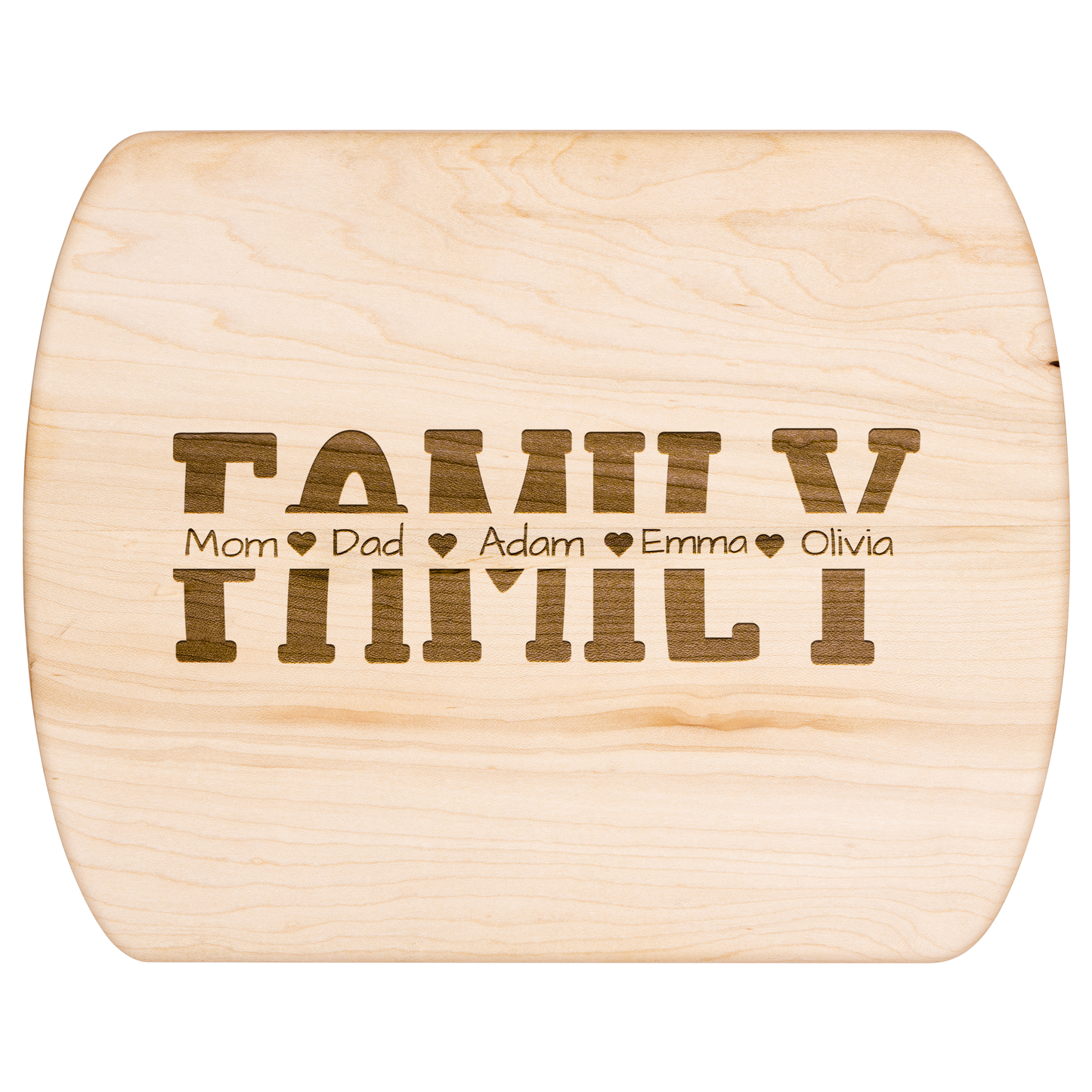 Custom Family Names Engraved Cutting Board - c421a25