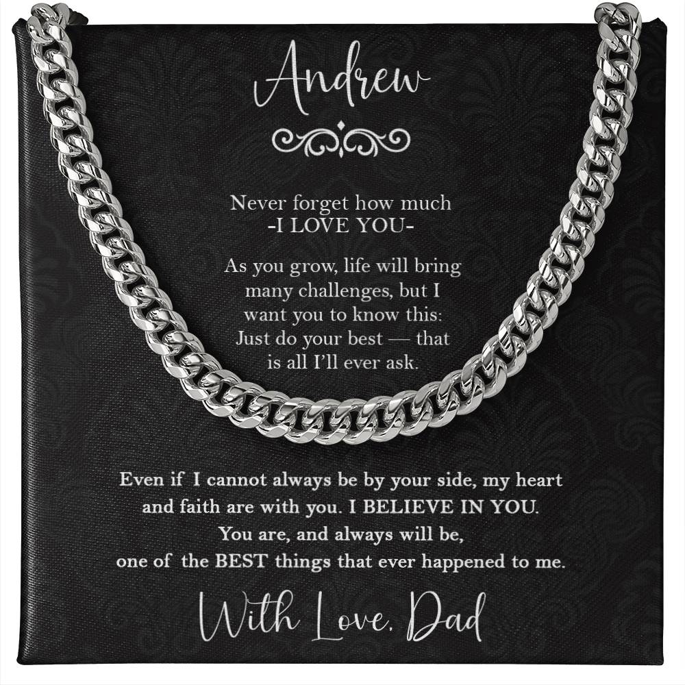 To My Son - Inspirational Gift from Dad with Custom Name - c554a25