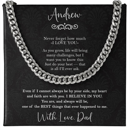 To My Son - Inspirational Gift from Dad with Custom Name - c554a25