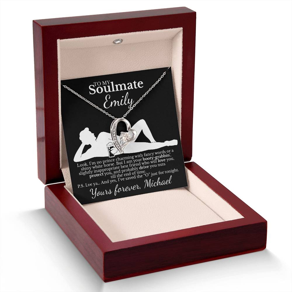 To My Soulmate - Necklace with Funny Romantic Message - c490a25