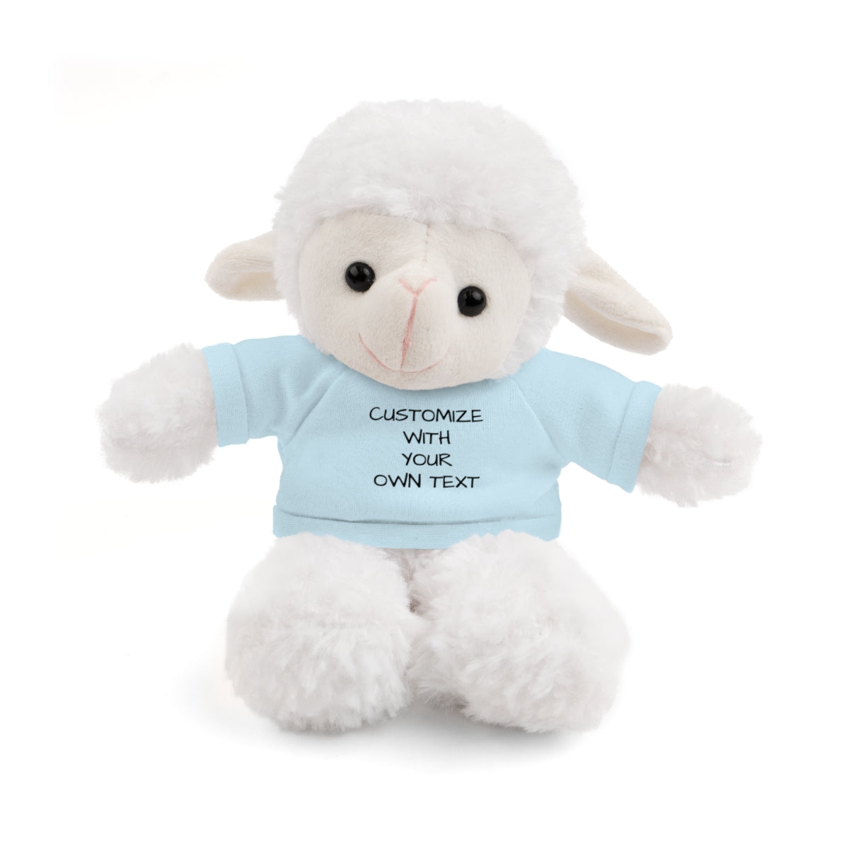 Stuffed Animal with Custom T-Shirt | Personalized Plush Gift | Kids Birthday Present | Customizable Text - c239a25