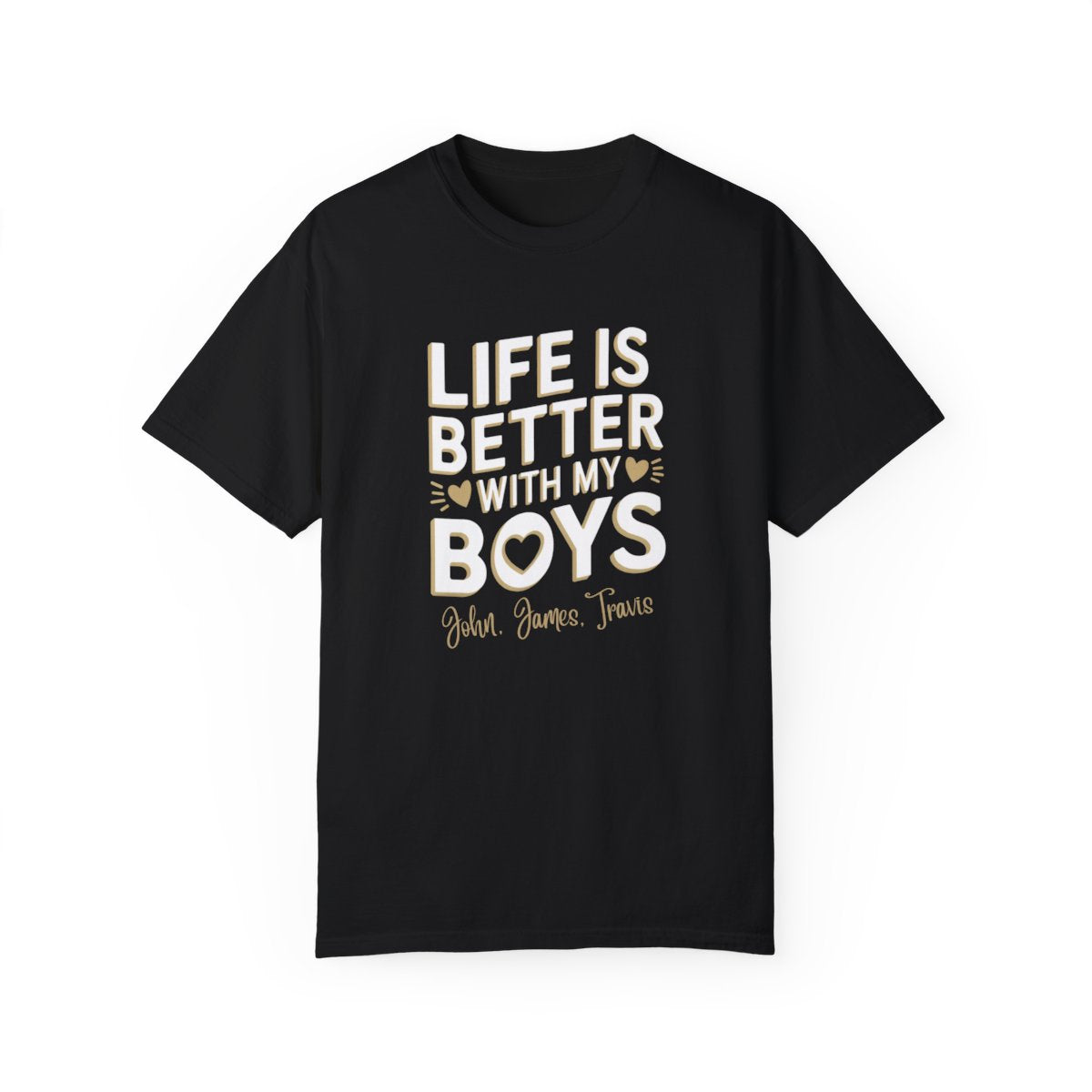 Custom Life Is Better With My Boys T-Shirt | Personalized Kids Names Tee | Mother’s Day Gift - c183a25