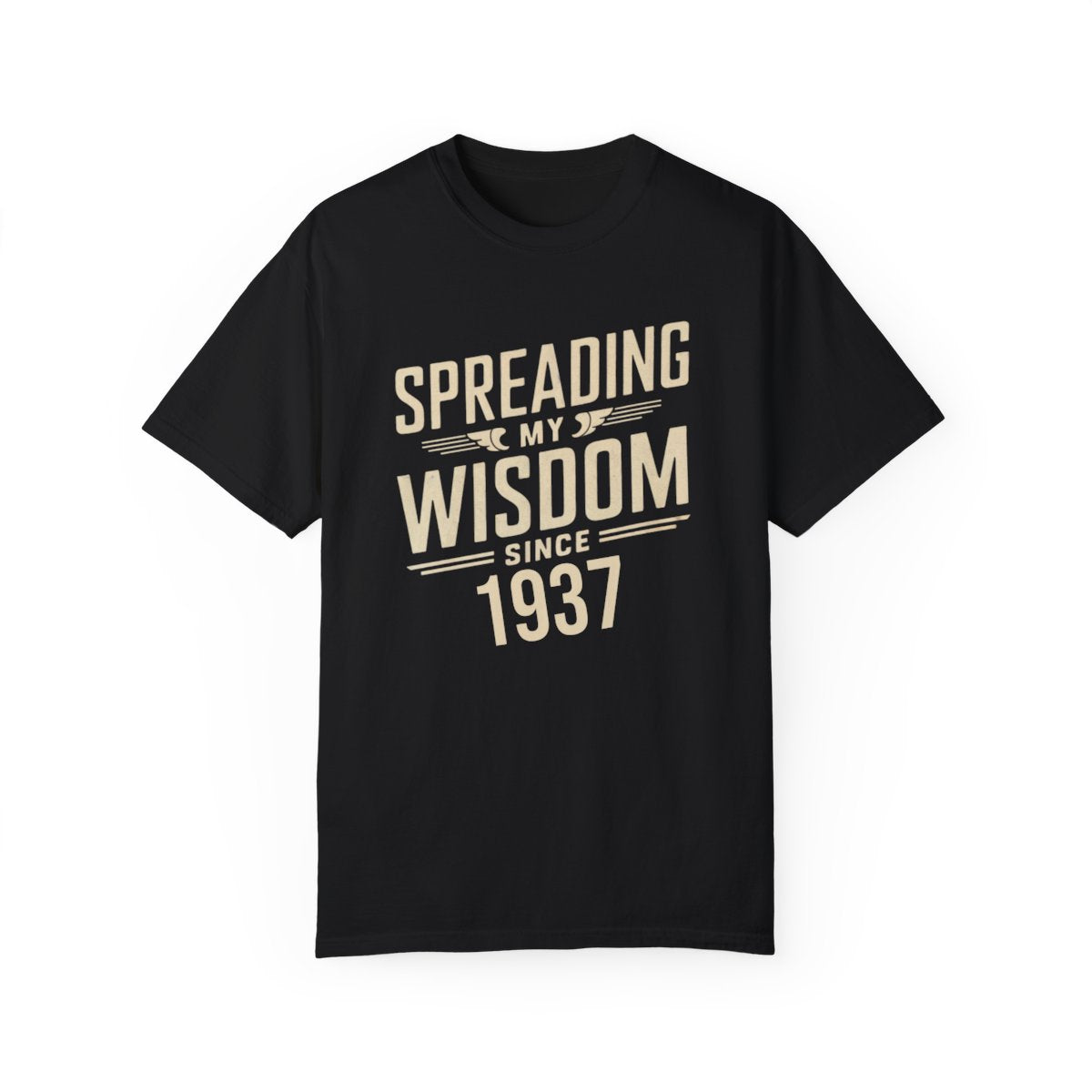 Customizable Spreading My Wisdom Since 1937 T-Shirt | Personalized Gift for Birthday - c186a25